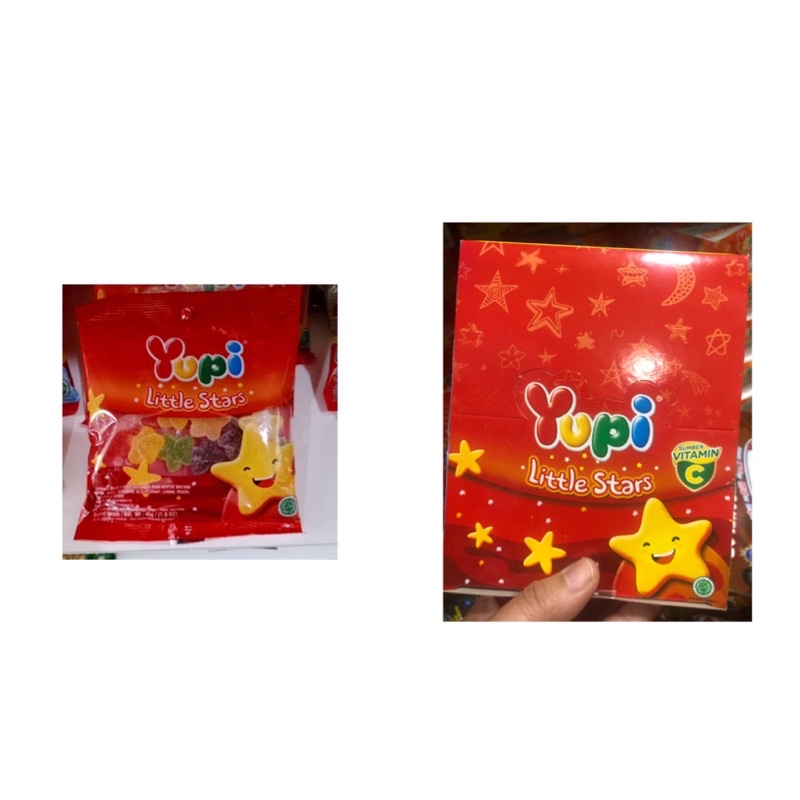 

Yupi Permen Kenyal Little Star berbentuk bintang - 1 box / 45gr