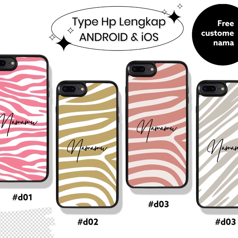 CASING HP CASE HP Fashion case hp zebra motif lucu aesthetic terserdia untuk semua type hp android &