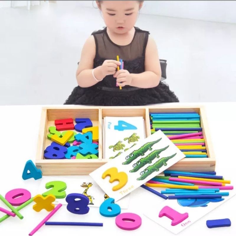 edukasi anak berhitung matematika motorik kognitif puzzle angka