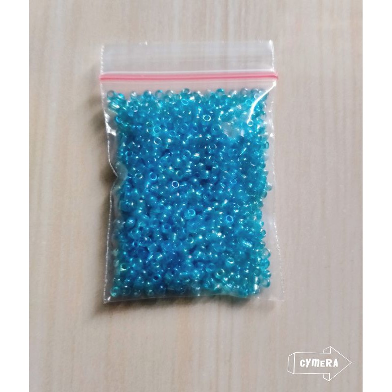 Manik Mote Payet Pasir 10 gram -  Biru Toska Pelangi