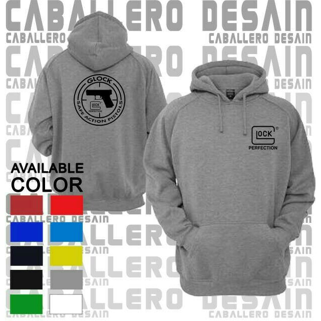 HOODIE GLOCK/JUMPER GLOCK/SWEATER GLOCK/ZIPPER GLOCK