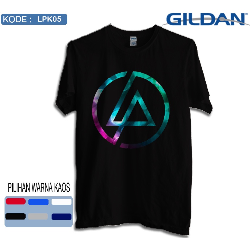 Kaos Linkin Park Logo Colour Kaos Original Gildan LPK05