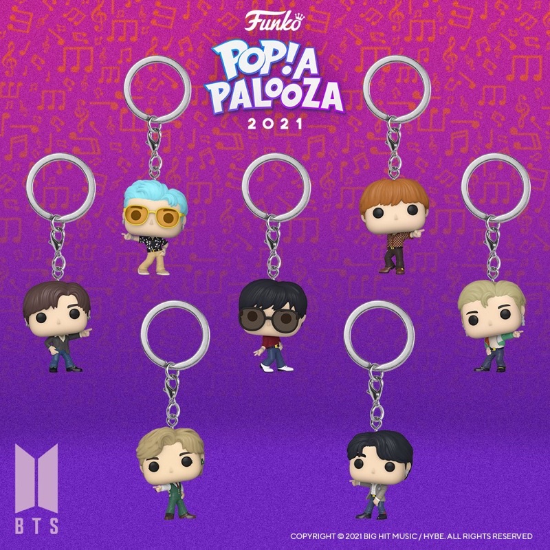 BTS OFFICIAL FUNKO POP KEYCHAIN - Dynamite
