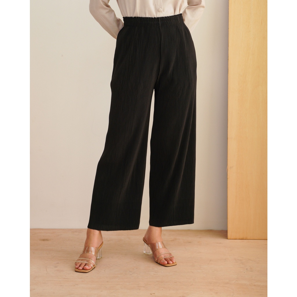 YB00S Geulis.id KIKI PLEATS PANTS (8 warna) Celana