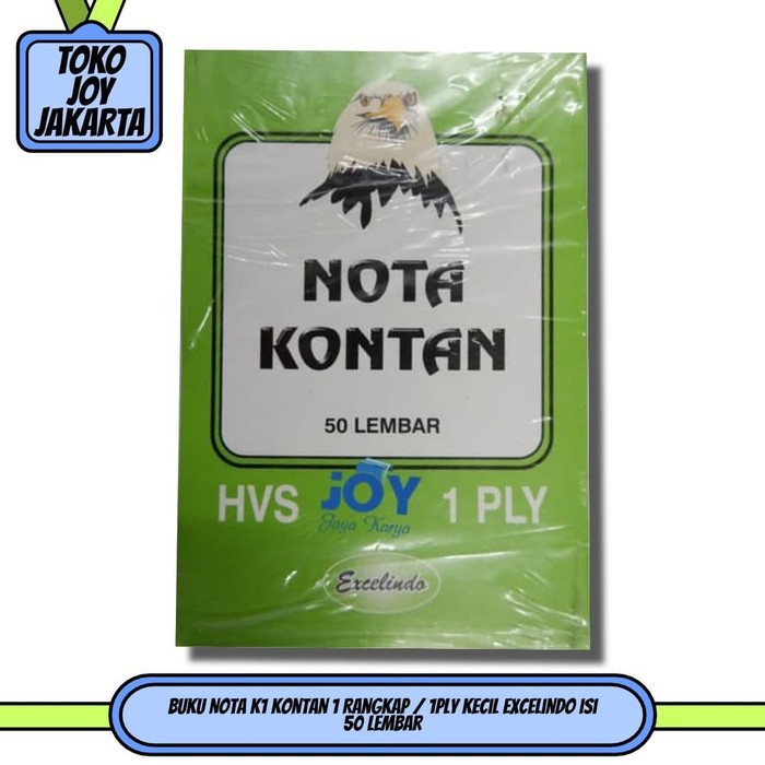 

Buku Nota B1 Kontan 1 Rangkap / 1Ply Besar Excelindo isi 50 Lembar