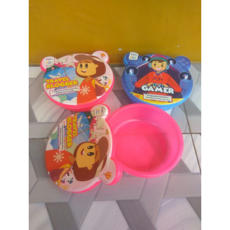 Kotak Makan Karakter/Tempat Makan Anak Anak/Kotak Makan Sovenir Ulang Tahun