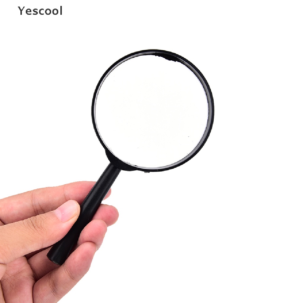 Yescool 1pc Kaca Pembesar Genggam Tangan Zoom 5X Diameter 60mm Untuk Membaca