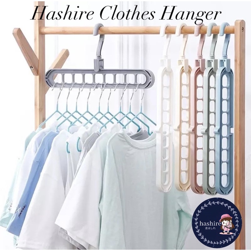 9 In 1 Magic Hanger / Gantungan Baju / Magic Hanger Multifungsional Foldable Hanger / warna random Magic / Hanger Instant 9 in 1 / Gantungan Baju Ajaib