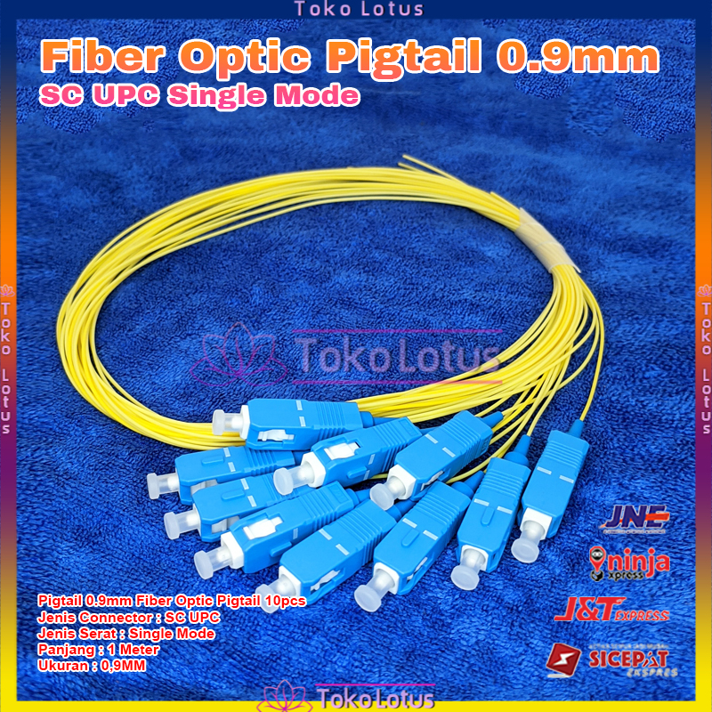 Pigtail Fiber Optik SC UPC 0.9mm Fiber Optic Pigtail SC 0.9mm Panjang 1m [Bisa Bayar Ditempat]