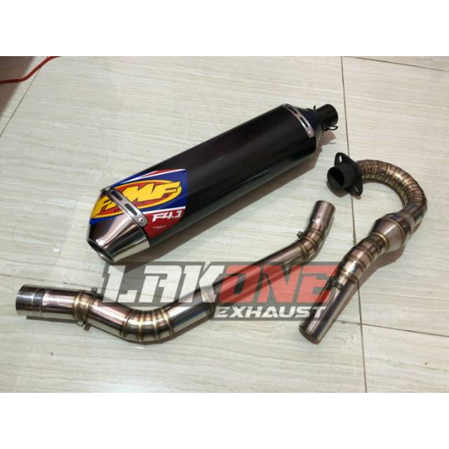 KNALPOT RACING FMF F4.1 LONG BLACK KLX 250 KLX 230 DTRACKER 250 CRF 230 250 RALLY