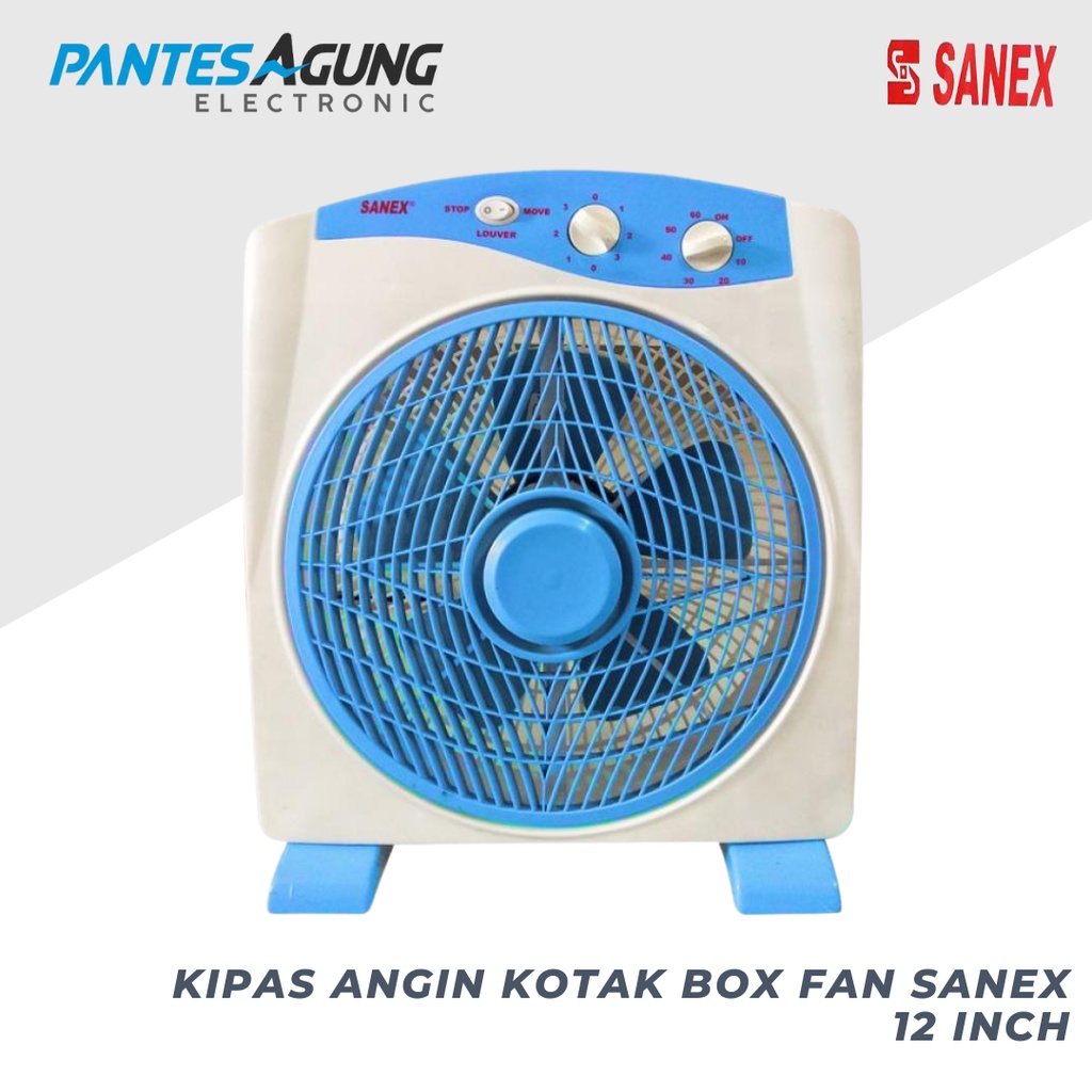 KIPAS ANGIN KOTAK BOX FAN SANEX 12 INCH