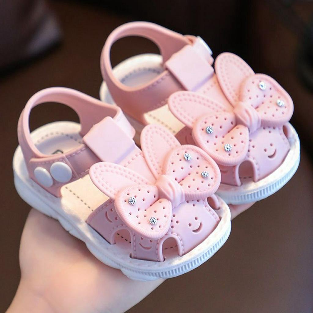 PROMO 12.12 PUNCAK Okaybaby B287 Sandal Flat Pita Anak Perempuan Lucu Lembut Import Kekinian Sendal Casual