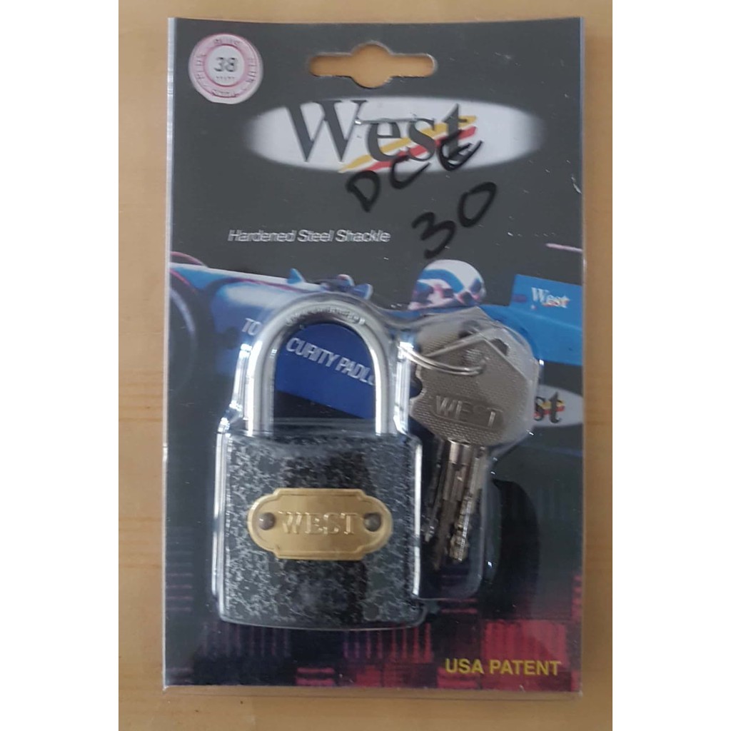 Kunci Gembok 38mm WEST Bintang