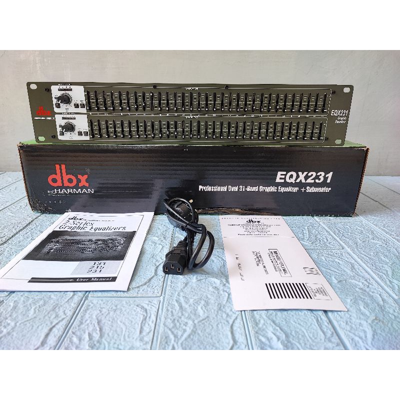 Equalizer DBX EQX231 DBX EQX 231 DBX 231 SUB Grade A 2 x 31 Channel Dual Channel Equalizer DBX EQX-2