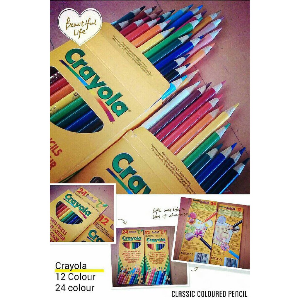 Termurah Pensil Warna Crayola 24 Warna Shopee Indonesia