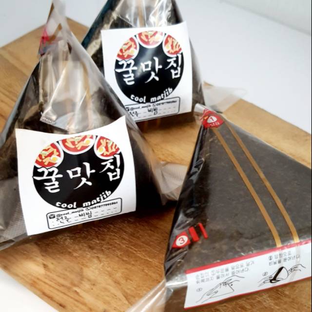 

Samgak Kimbab Korea Halal varian Jeonju Bibim onigiri fresh 3pcs Kimbap