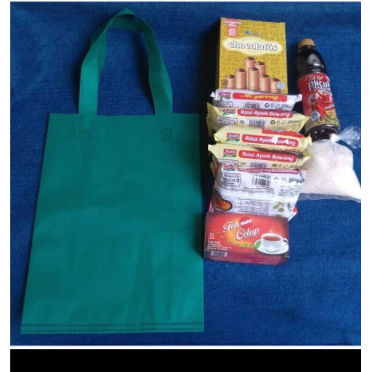 TAS SPUNBON 25X35X8 CUSTOM SABLON 1 HARI BERES
