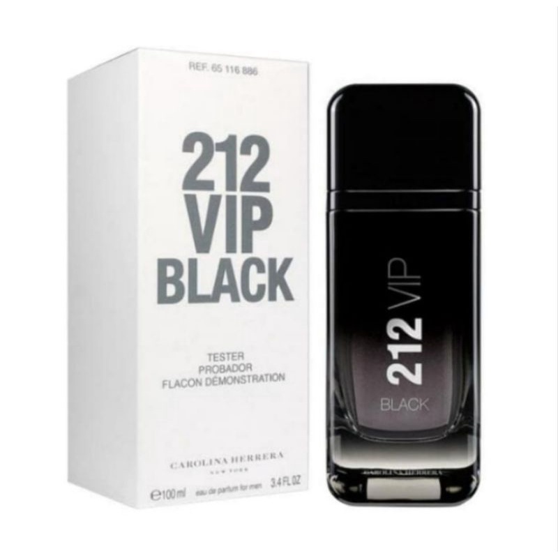 Parfum Original Tester Carolina Herrera 212 Vip Black Edp 100ml