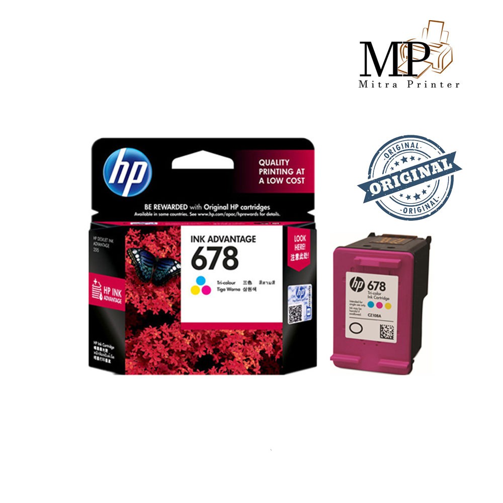 HP 678 Tri Color Original Ink Advantage Catrdidge