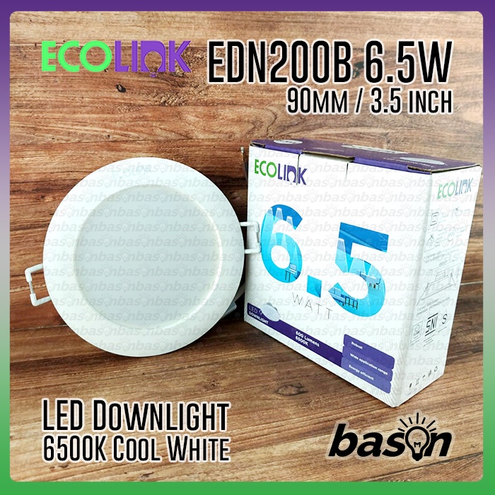 ECOLINK EDN200B 6.5W LED6 D90 3.5 inch - Lampu Downlight LED