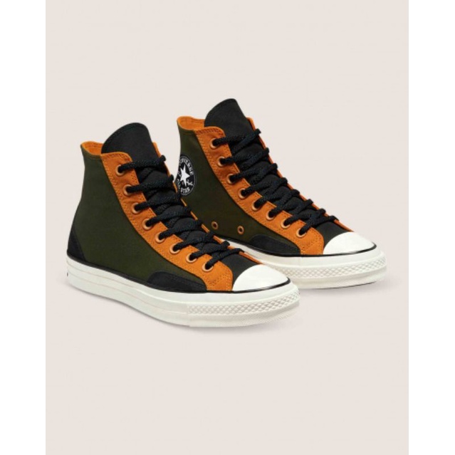 Converse Chuck Taylor 70s High Court Fusion Cargo Khaki Egret Original Resmi