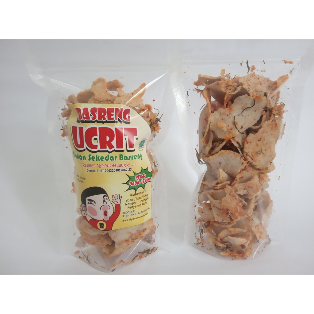 

BASRENG PEDAS BANDUNG DAUN JERUK RENYAH GURIH KILOAN MURAH NETT 65 GRAM-UCRIT FOOD