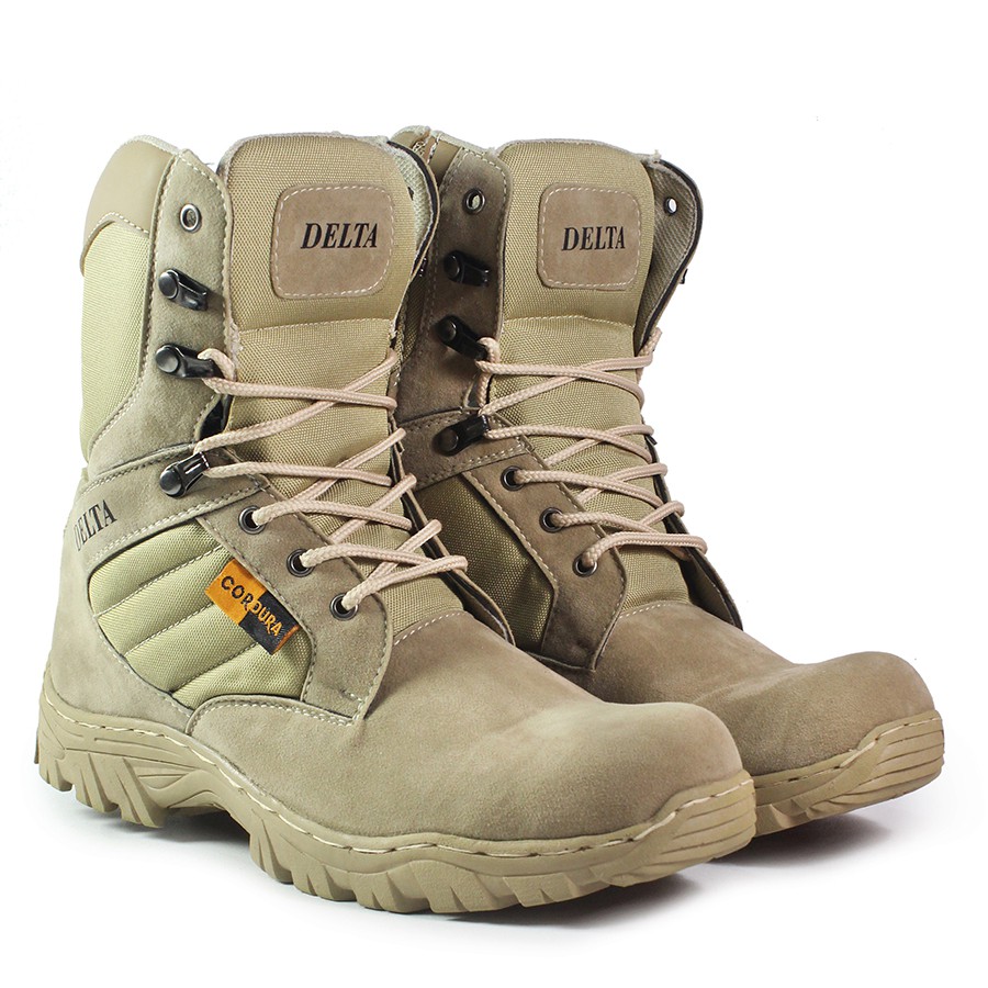 Sepatu Tactical Cordura Gurun 8 inci Safety Boots Pria Hiking Militer Outdoor