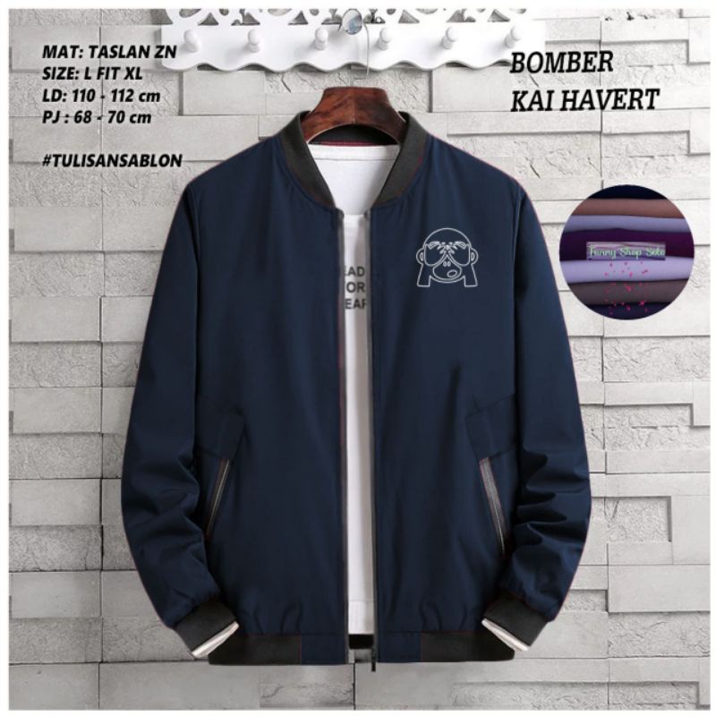 BOMBER KAI HAVERT / JAKET COUPLE / BOMBER PAD / BOMBER JAKET / BOMBER JACKET / JAKET TEBAL RESLETING