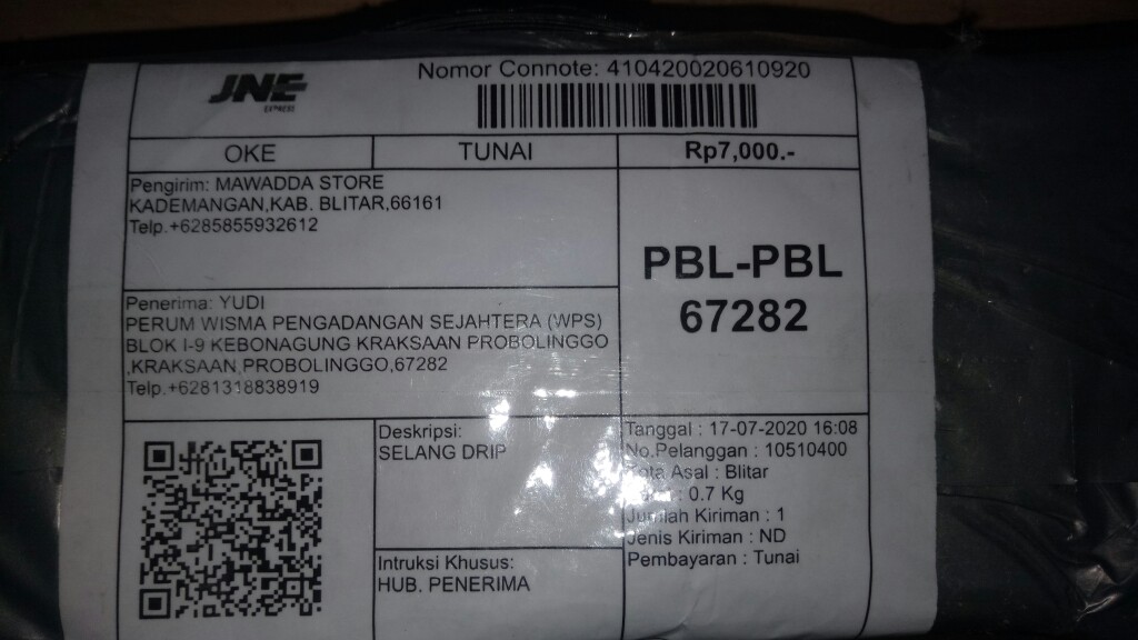 Selang Irigasi Selang Drip Pertanian Dan Irigasi 0,10 Mikron X 4cm X 100 Meter