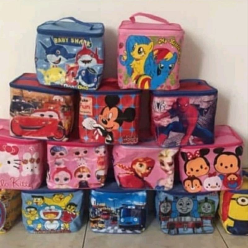 Tas Kotak Makan | Tas Kubus | Tas Souvenir Goodie Bag | Tas Ulang Tahun