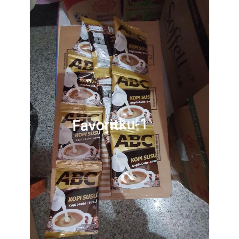 

ABC Kopi Susu 31 gr. 1 Renteng Isi 10 Sachet.