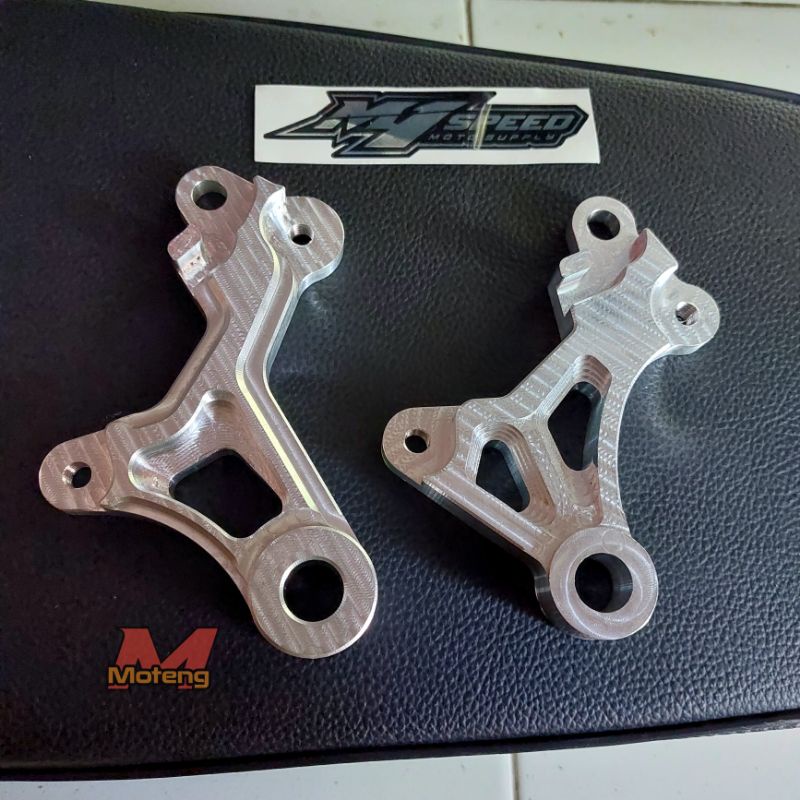 breket cnc kaliper belakang RCB s55 pnp disc 190mm & 220mm supra dd satria ninja dll