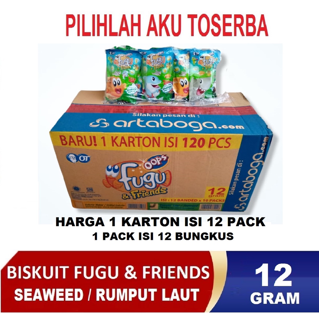 FUGU &amp; FRIENDS 10 GR SEAWEED / RUMPUT LAUT - ( HARGA 1 KARTON ISI 12 RENCENG)