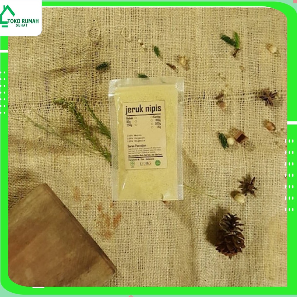 

BUAH JERUK NIPIS BUBUK 100 Gram - LIME CITRUS AURANTIIFOLIA LIMA