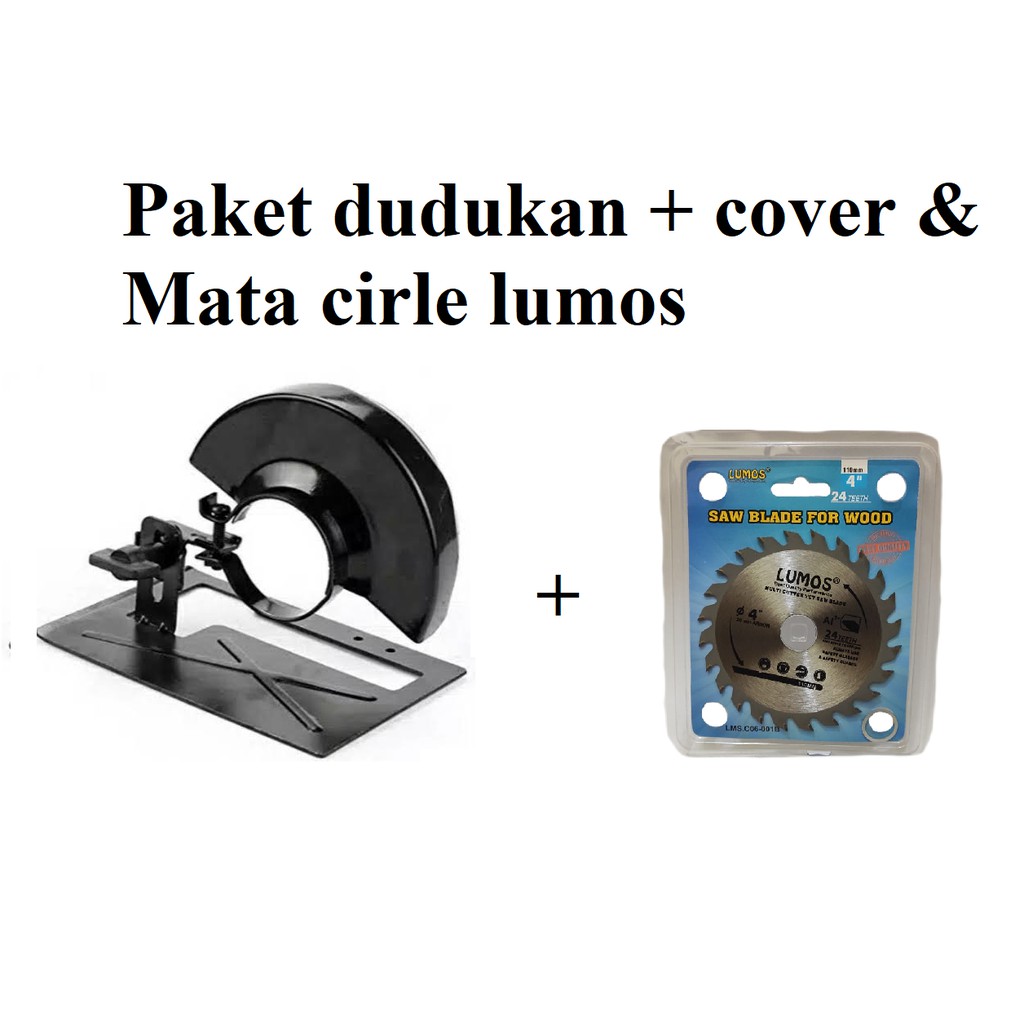 Paket Stand Cover Dudukan Gerinda + Mata Cicular Saw Circular Blade