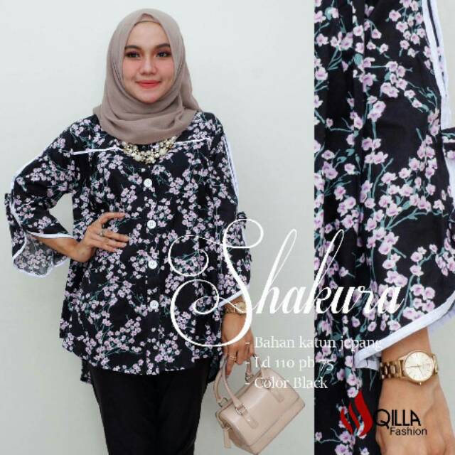 SHAKURA BLOUSE MATT KATUN JEPANG PREMIUM