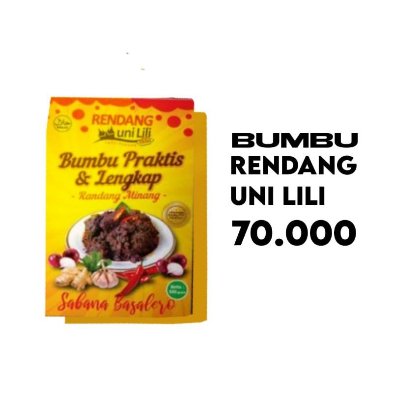 

Bumbu rendang uni lili asli padang