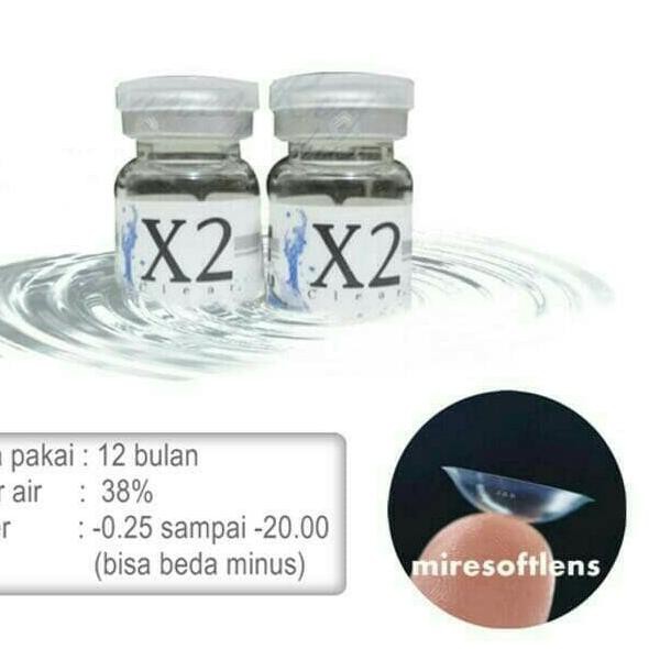 

☆ softlens X2 clear tahunan ✺