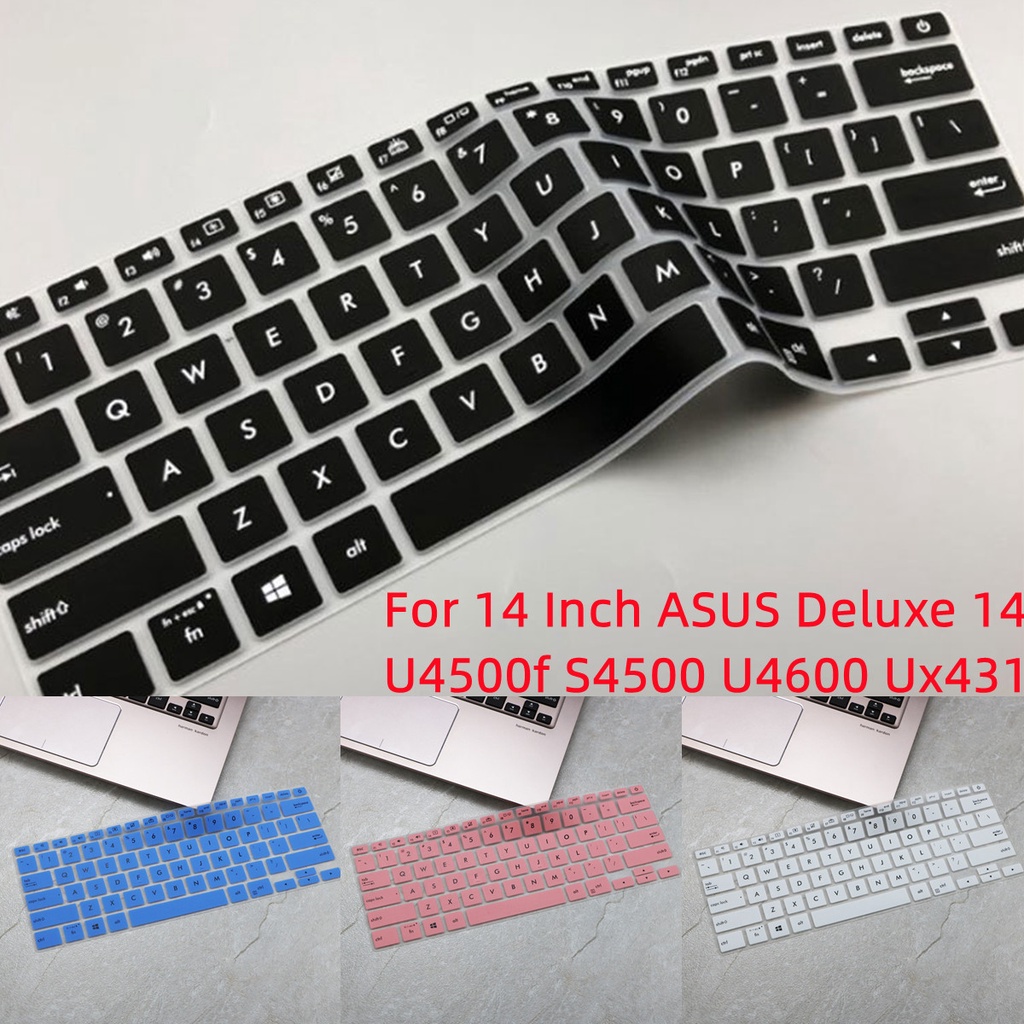Cover Pelindung Keyboard Bahan Silikon Ultra Tipis Anti Air / Debu Untuk ASUS Deluxe 14 Inch U4500f U4500 U4600 Ux433 Ux431