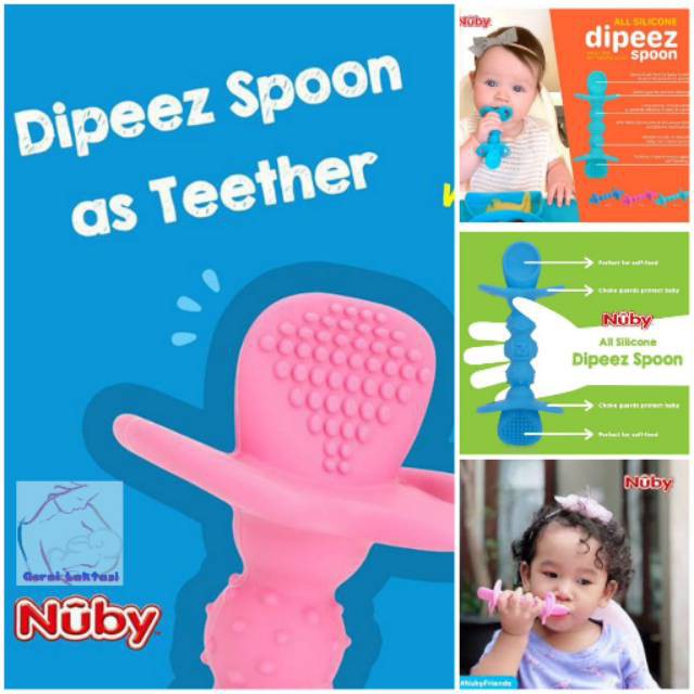 Nuby Dipeez Spoons / Sendok Makan Bayi