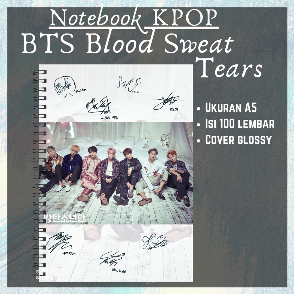 

BTS Notebook Blood Sweat Tears