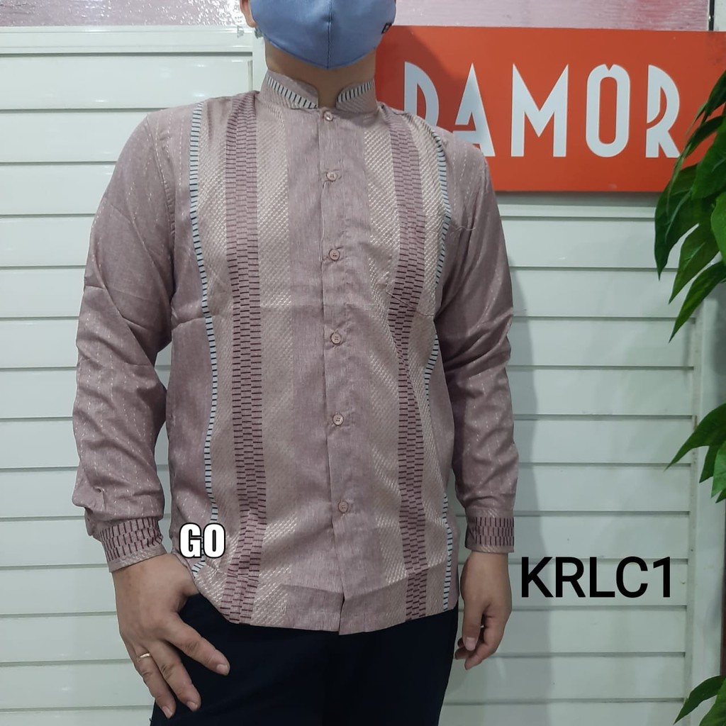 bego KRLC DAMOR (CRESSIDA) KOKO REGULER Baju Koko Cowok Pakaian Pria Muslim Lengan Panjang