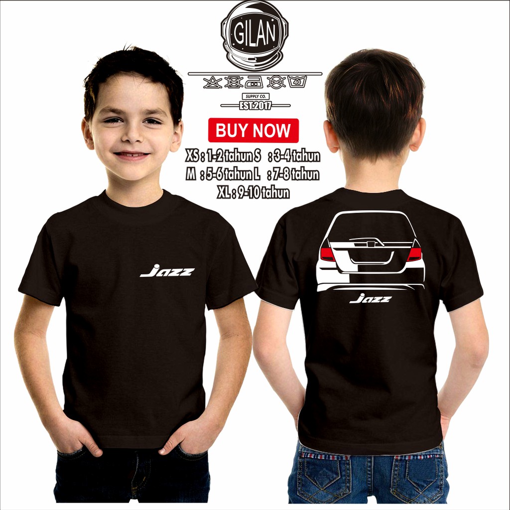 KAOS BAJU ANAK MOBIL HONDA JAZZ GD 3 GD3 KAOS OTOMOTIF -