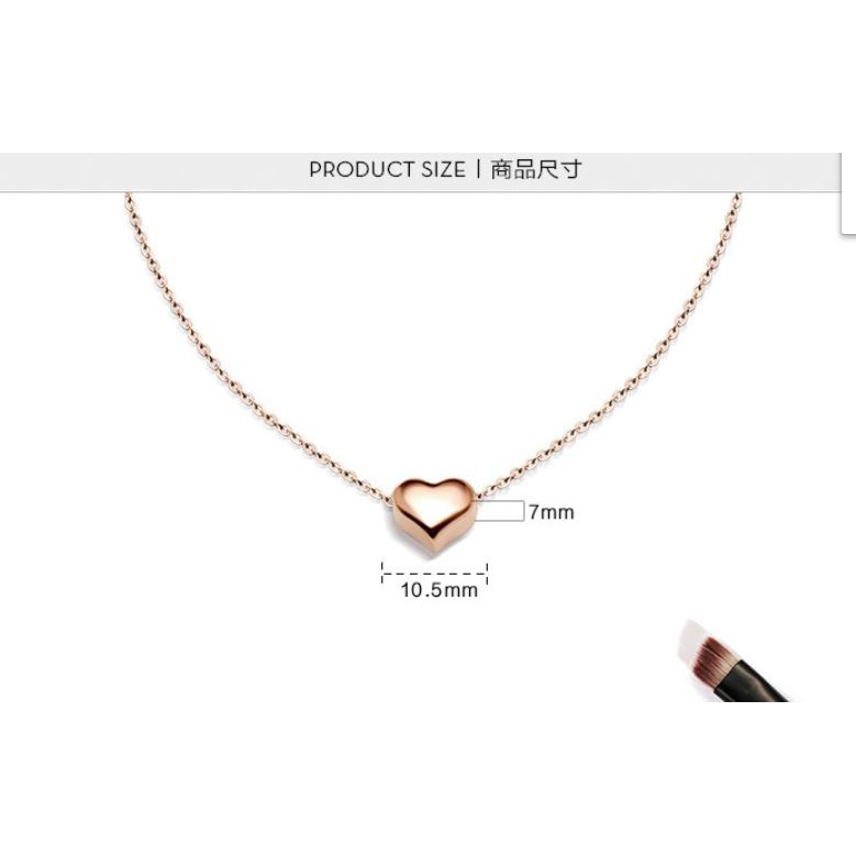 [New] Kalung fashion aksesoris titanium mini korea hadiah wanita cewek love anti karat KK034