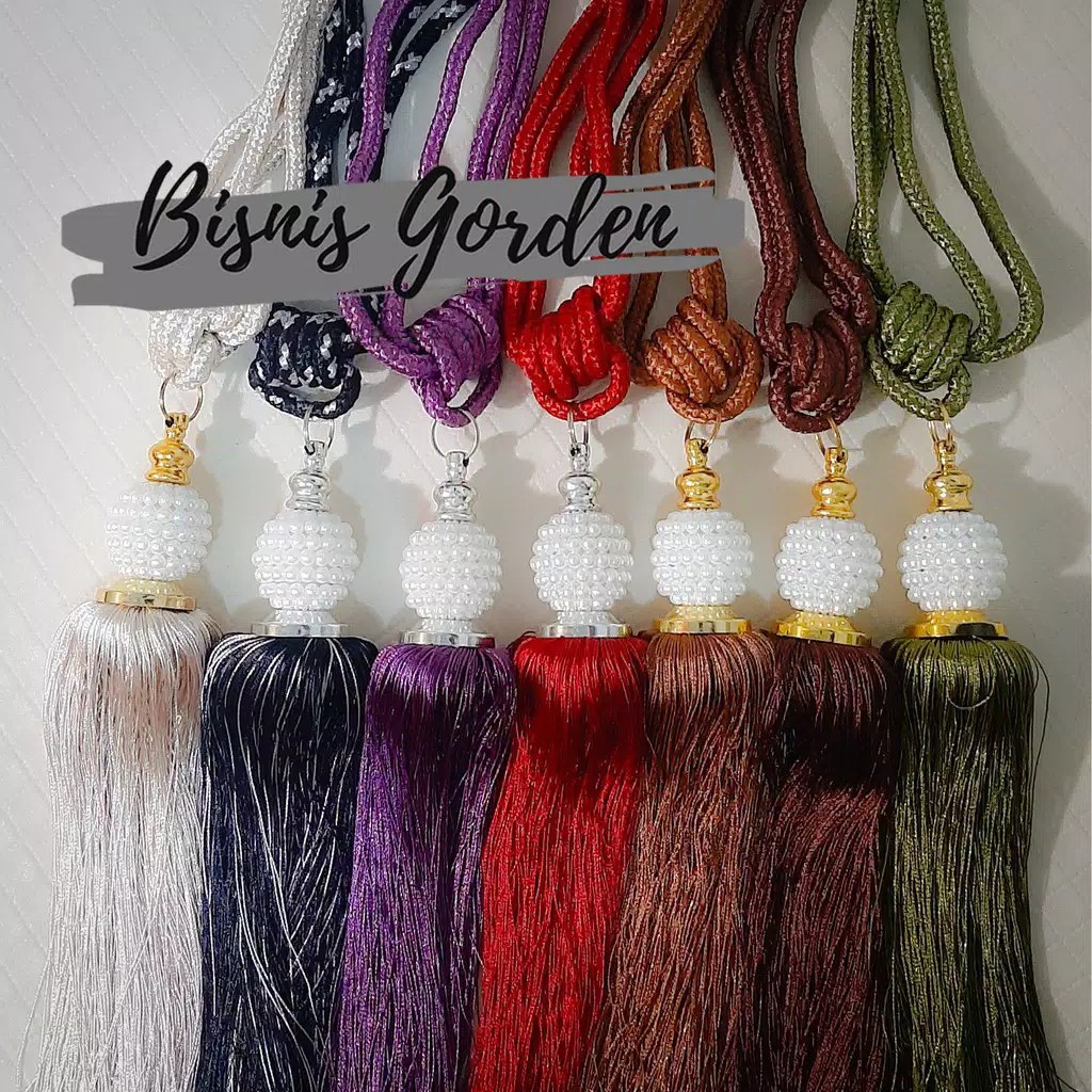 TALI GORDEN / TASELL / RUMBAI MUTIARA CANTIK KORDEN GORDYN HORDENG TIRAI MURAH BAGUS ESTETIK GRATIS 