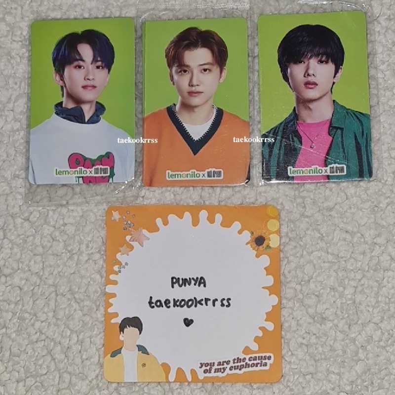 PC Lemonilo NCT Photocard Mark Jisung Jaemin (PC Official Lemonilo x NCT Dream) (NCT Dream Pc)