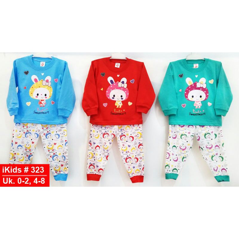 Setelan 1 set piyama anak cowok dan cewek / Sleepware kids / Baju tidur bayi