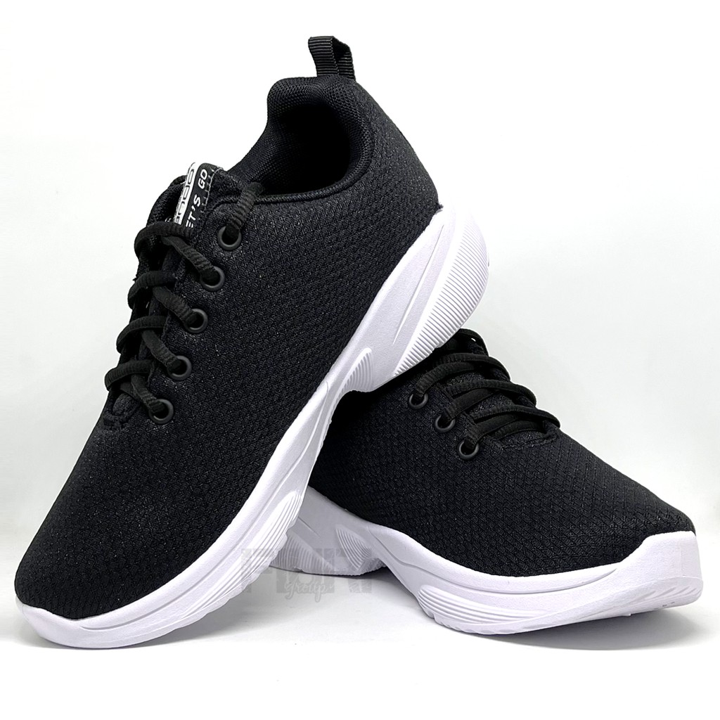 FIURI - Ando Original - FRESTY 37-40 HITAM PUTIH - Sepatu Kets Wanita - Sepatu Sneakers Wanita - Sepatu Olahraga Sport Wanita - Sepatu Casual - Sepatu Jogging Lari Fitness Gym Senam Wanita - Sepatu Anak Perempuan Cewek -Sepatu Sekolah Bertali SD SMP SMA-1