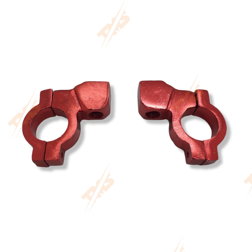 Dudukan Bracket Breket Adaptor Dudukan Spion CNC Stang Drat Honda Sepasang Universal Satria Fu Vixion 2pcs