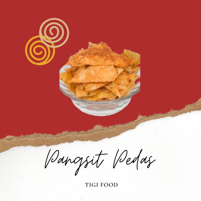 

Cemilan Tigi Pangsit pedas 70 gr